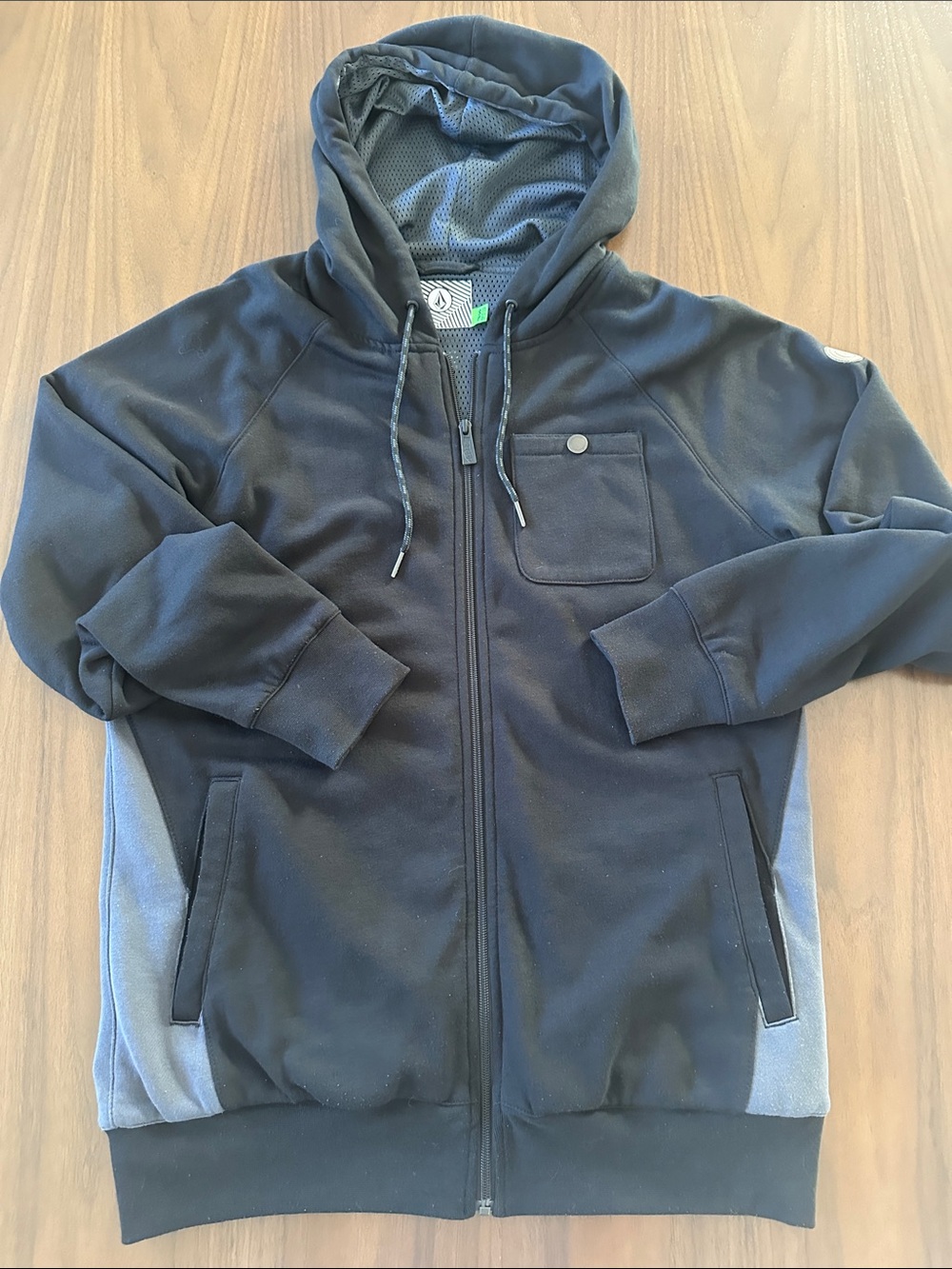 Volcom Snowboard Zip Tech Men's Black Zip-Up small